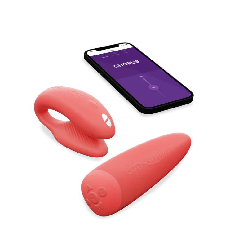 WE-VIBE CHORUS REMOTE & APP CONTROLLED COUPLES' VIBRATOR - Coral Vibrators We-Vibe