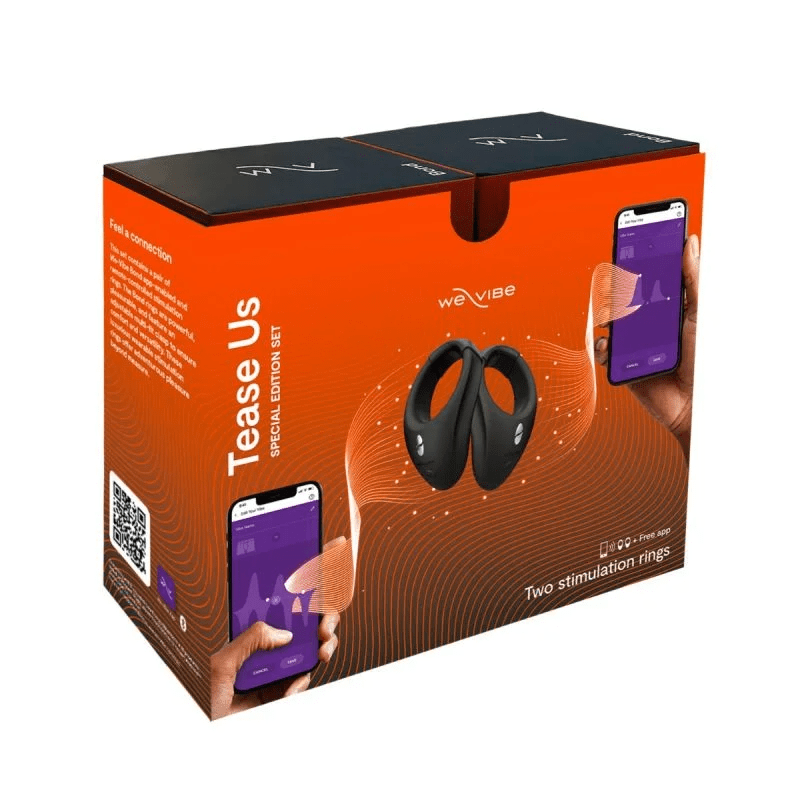 Tease Us Set- Bond & Bond - We-Vibe - App-Controlled Cock Ring Vibrators We-Vibe