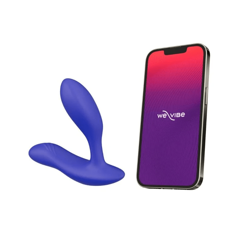 WE-VIBE VECTOR+ APP CONTROLLED ADJUSTABLE PROSTATE MASSAGER - BLUE Anal Toys We-Vibe