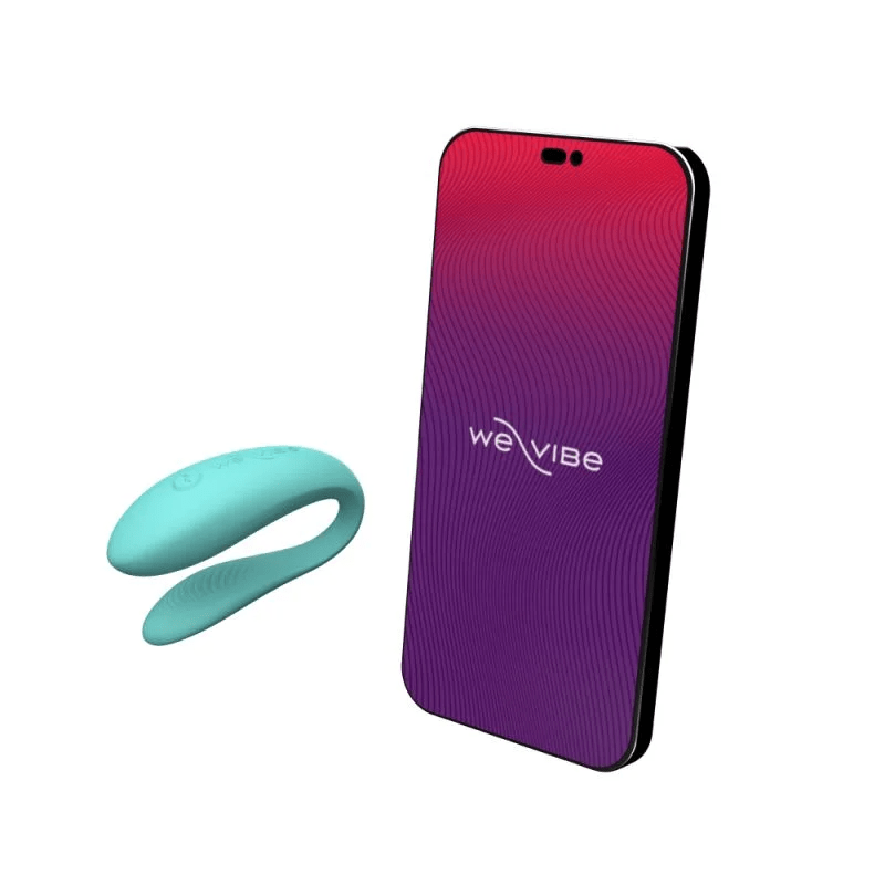 WE-VIBE SYNC LITE APP CONTROLLED WEARABLE COUPLES VIBRATOR - AQUA Vibrators We-Vibe