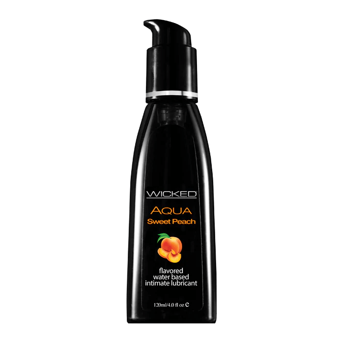 Aqua Sweet Peach - Flavoured Lubricant - 4oz - Wicked Other Wicked