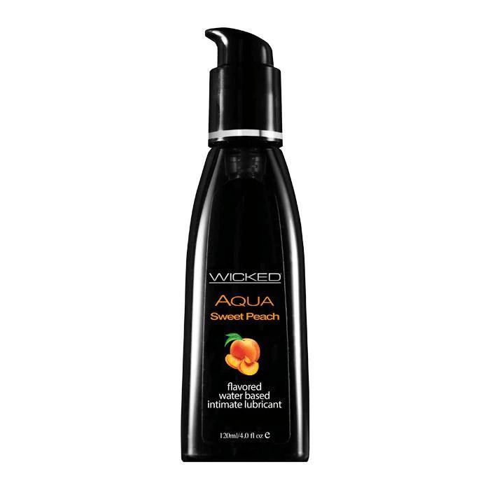 Aqua Sweet Peach - Flavoured Lubricant - 4oz - Wicked Other Wicked