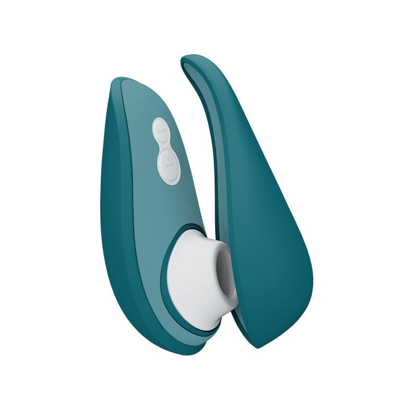 WOMANIZER LIBERTY 2 PLEASURE AIR TRAVEL SIZED CLITORAL STIMULATOR - Dark Petrol Vibrators Womanizer