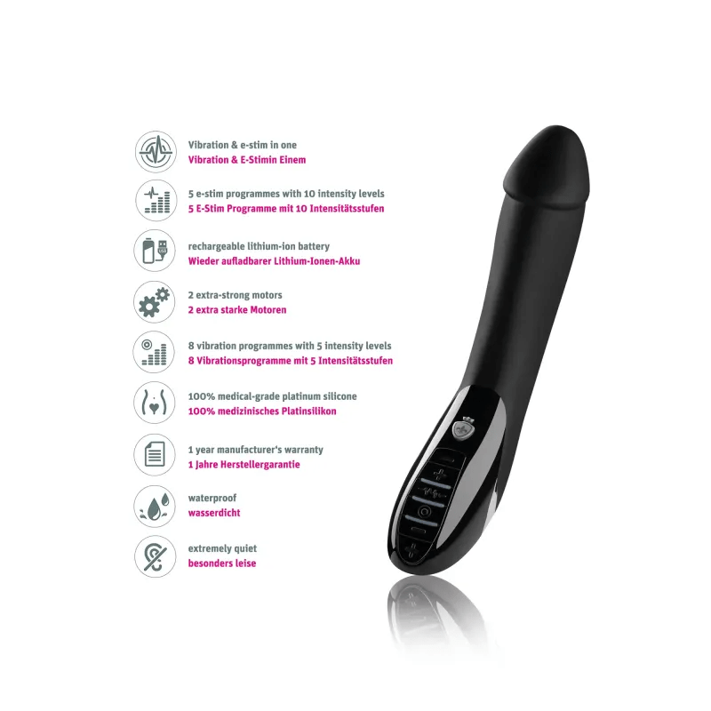 Mystim Tickling Truman eStim Vibrator, Black Edition Other Mystim