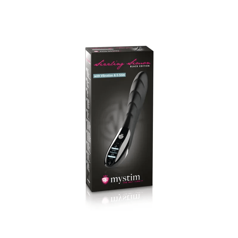Mystim Sizzling Simon eStim Vibrator, Black Edition Other Mystim