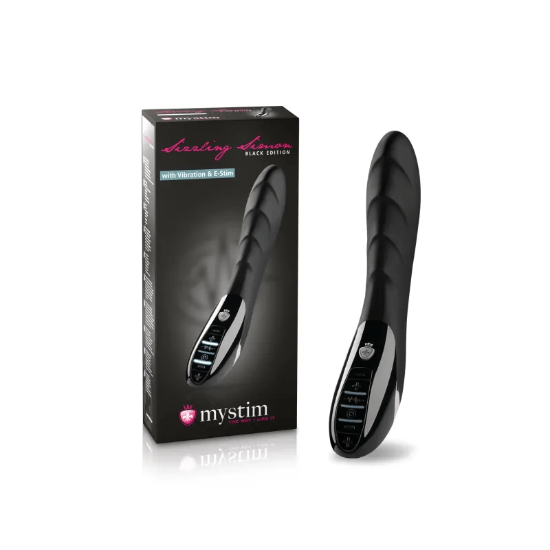 Mystim Sizzling Simon eStim Vibrator, Black Edition Other Mystim
