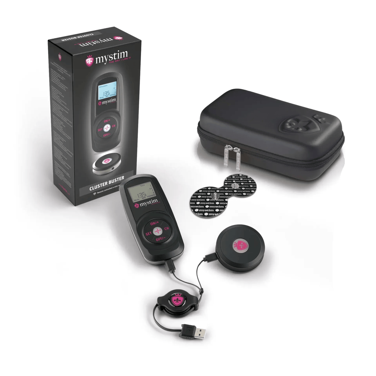 Mystim Cluster Buster, wireless eStim device starterkit Other Mystim