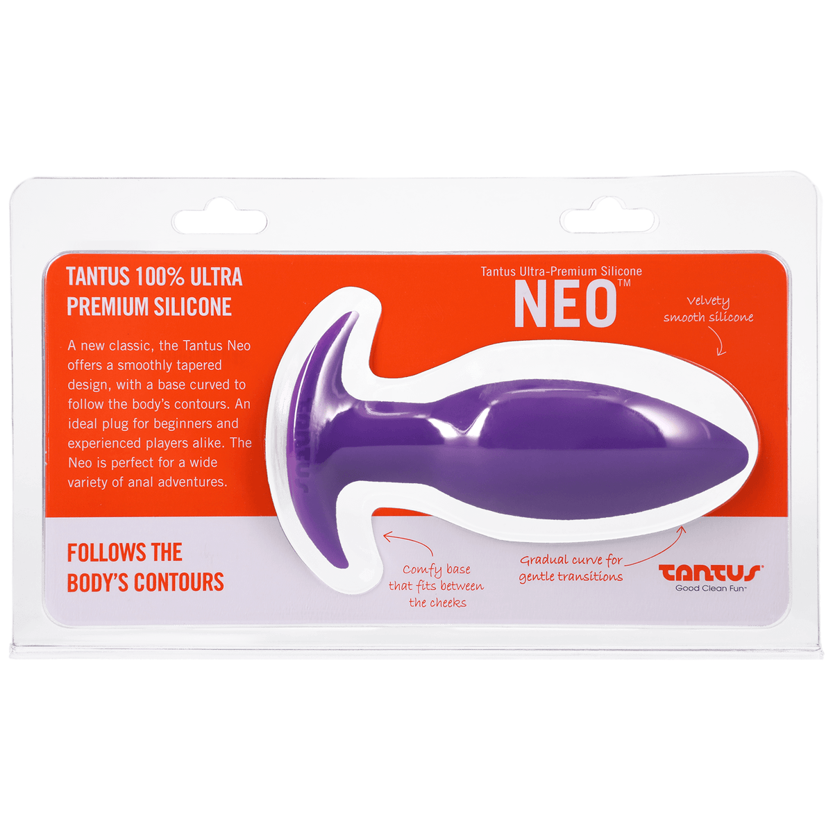 Tantus Silicone Neo Butt Plug - Purple Anals Toys Tantus   