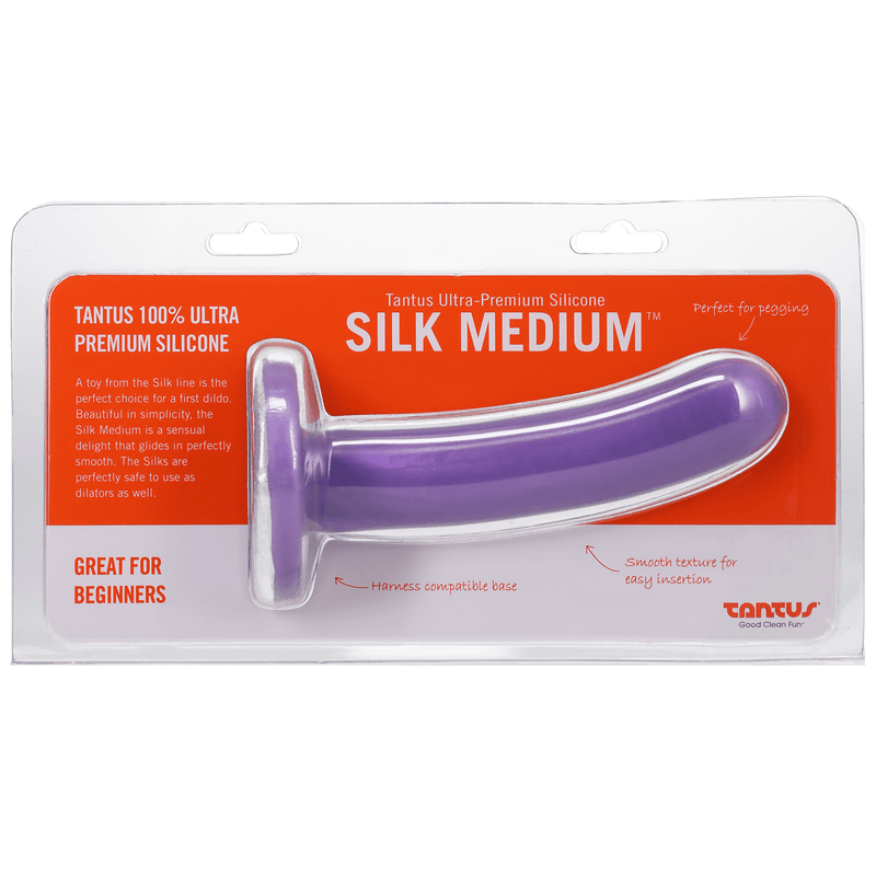 Silk Medium Lavender Firm Dildo - Tantus Anals Toys Tantus   