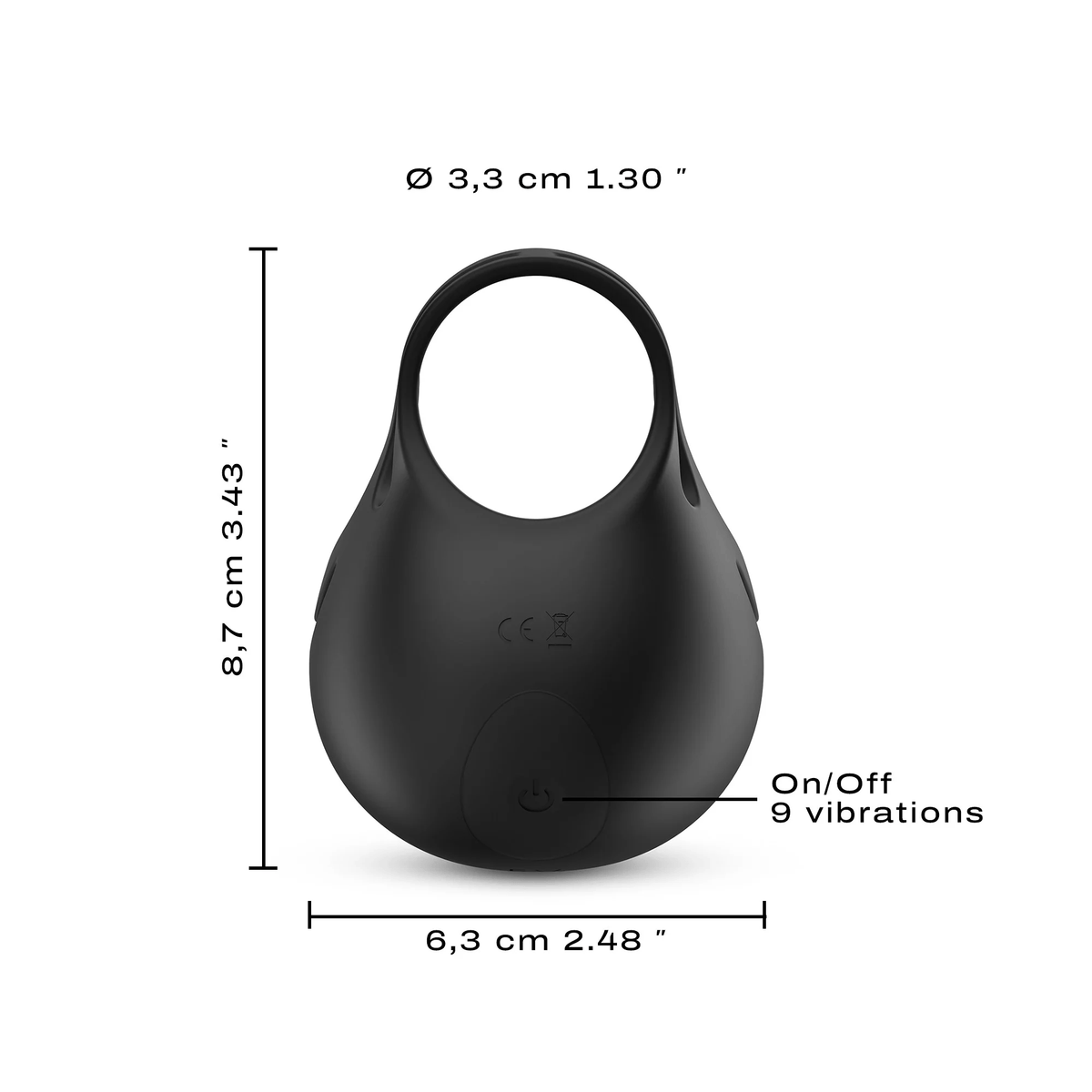 FUN BAG - Balls Vibration Penis Ring For Him Dorcel   