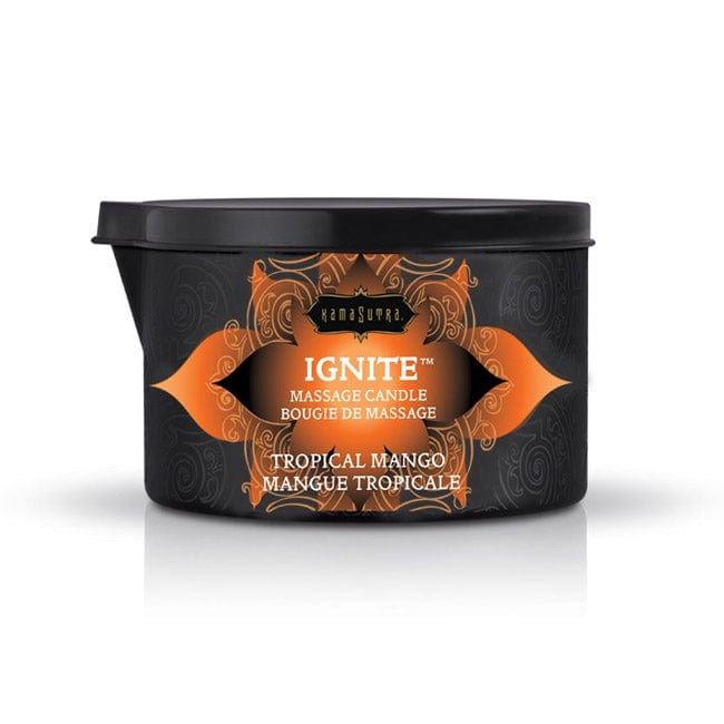 Ignite Massage Oil Candle Tropical Mango Lubes Kama Sutra   