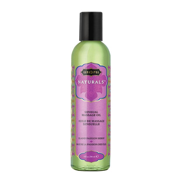 Naturals Massage Oil Island Passion Berry (8oz) Lubes Kama Sutra   