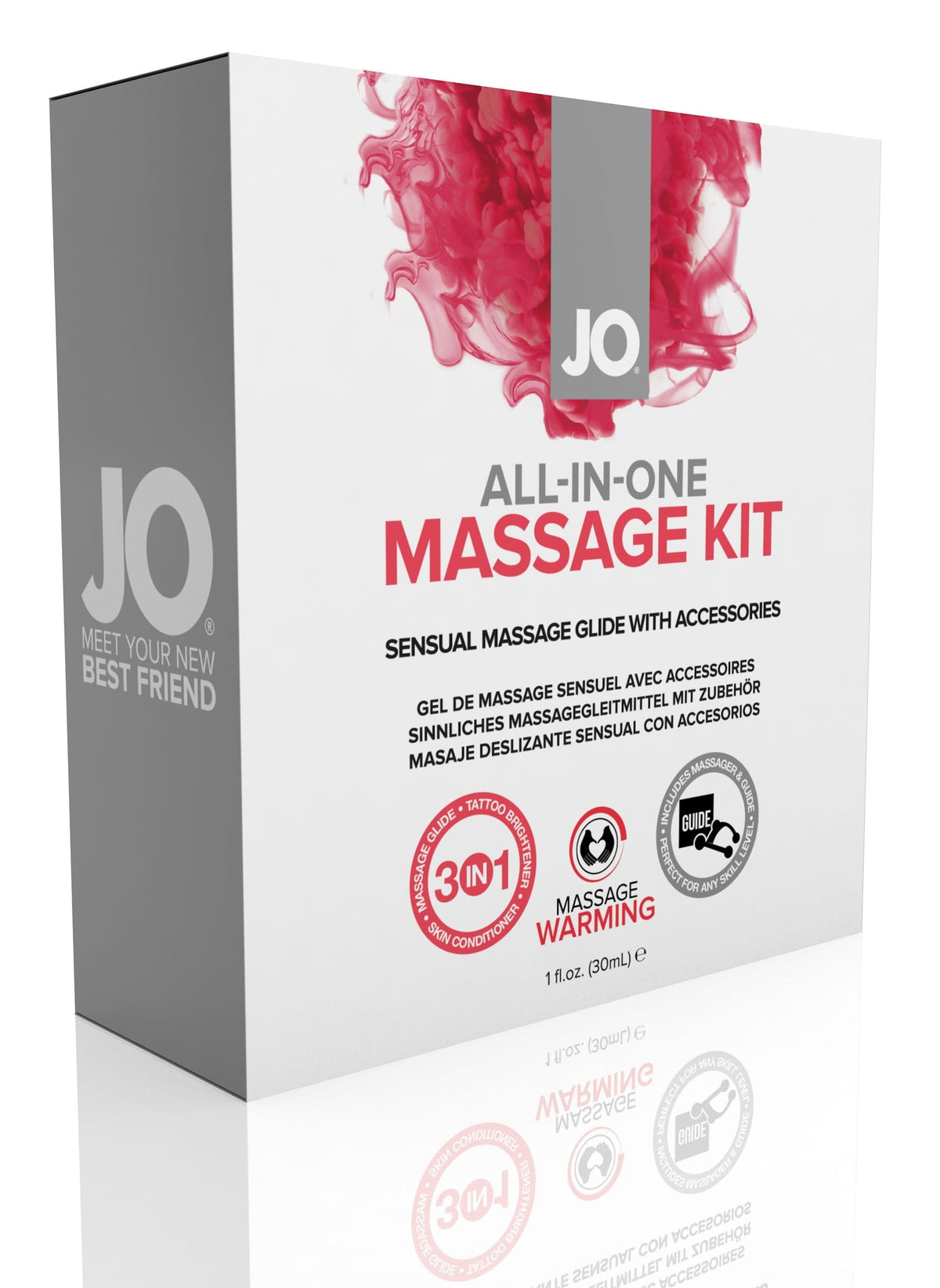 JO All-In-One Massage Glide Kit  - Warming - Gift Set 1 floz / 30 mL Other JO Lubricants   