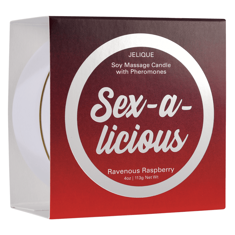 MOOD CANDLES Sex-a-licious - Pheromone Massage Candle Ravenous Raspberry Lubes Jelique   