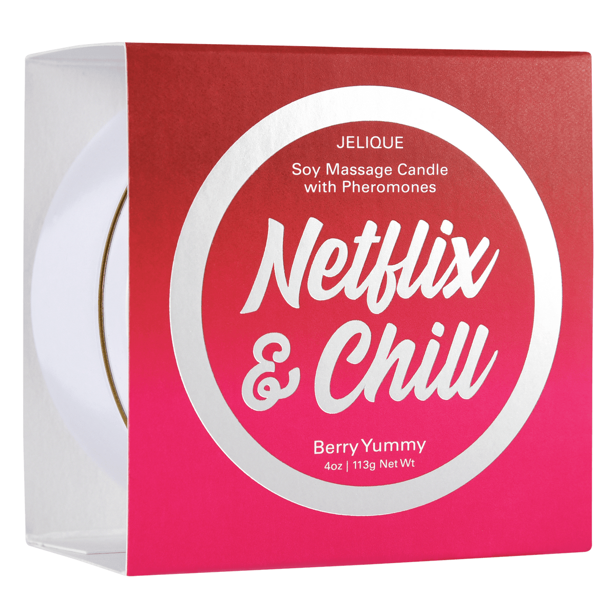 MOOD CANDLES Netflix & Chill - Pheromone Massage Candle Berry Yummy Lubes Jelique   