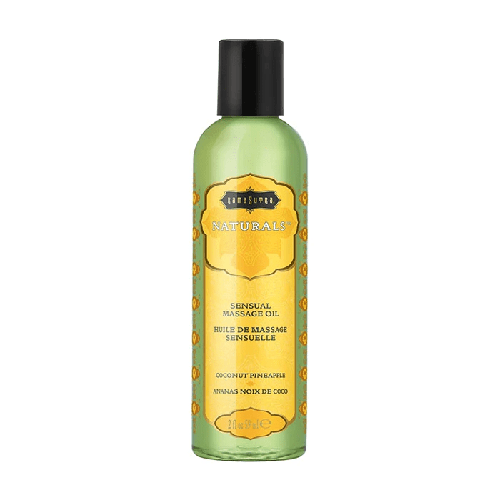 Naturals Massage Oil Coconut Pineapple (2oz) Lubes Kama Sutra   