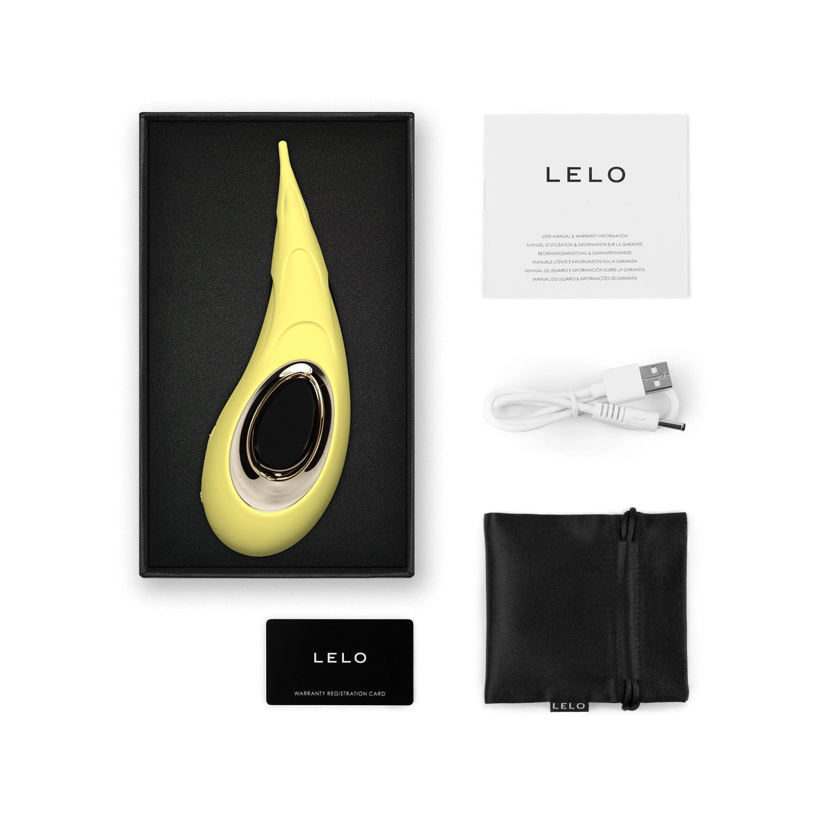 LELO DOT Cruise Clitoral Pinpoint Vibrator - Lemon Sorbet Vibrators Lelo   