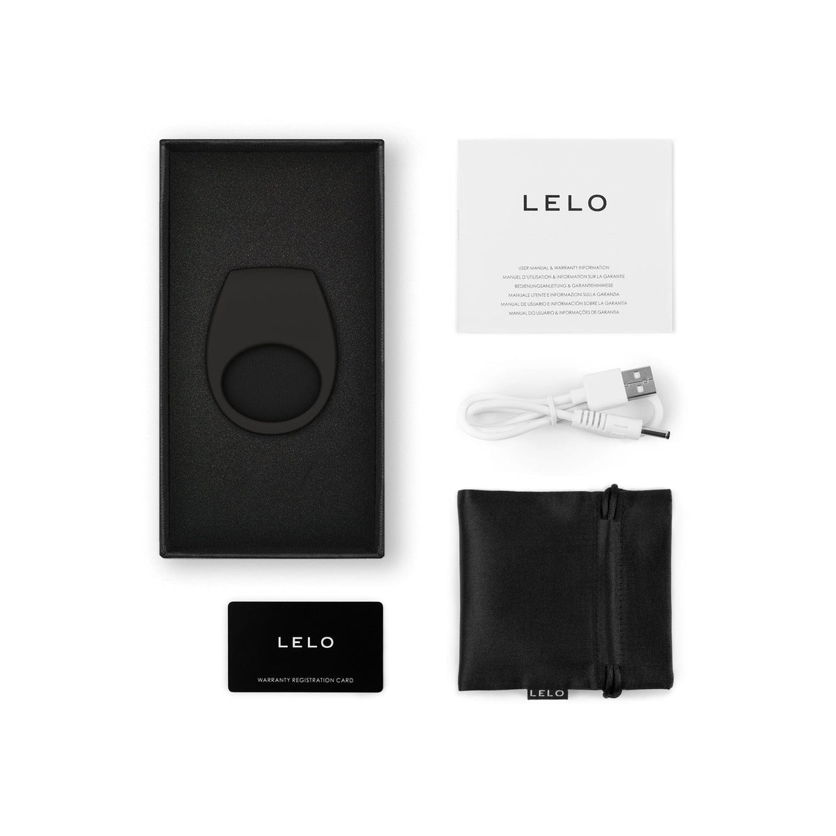LELO TOR 3 Pleasure Ring - Black For Him Lelo   