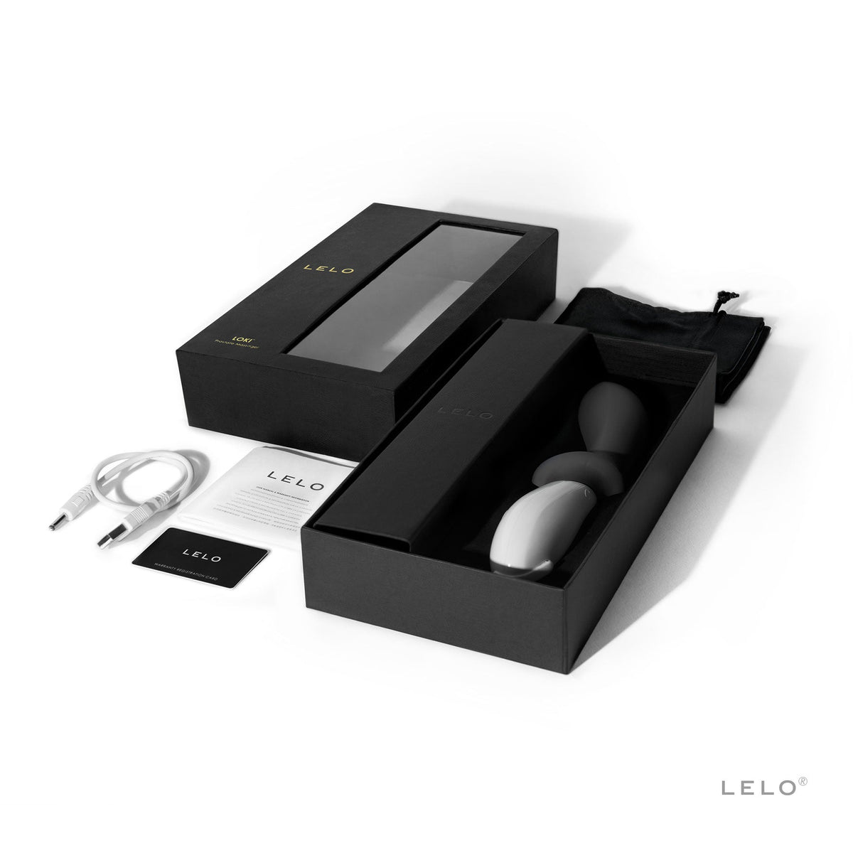 LELO LOKI Anal Vibrator - Obsidian Black Vibrators Lelo   