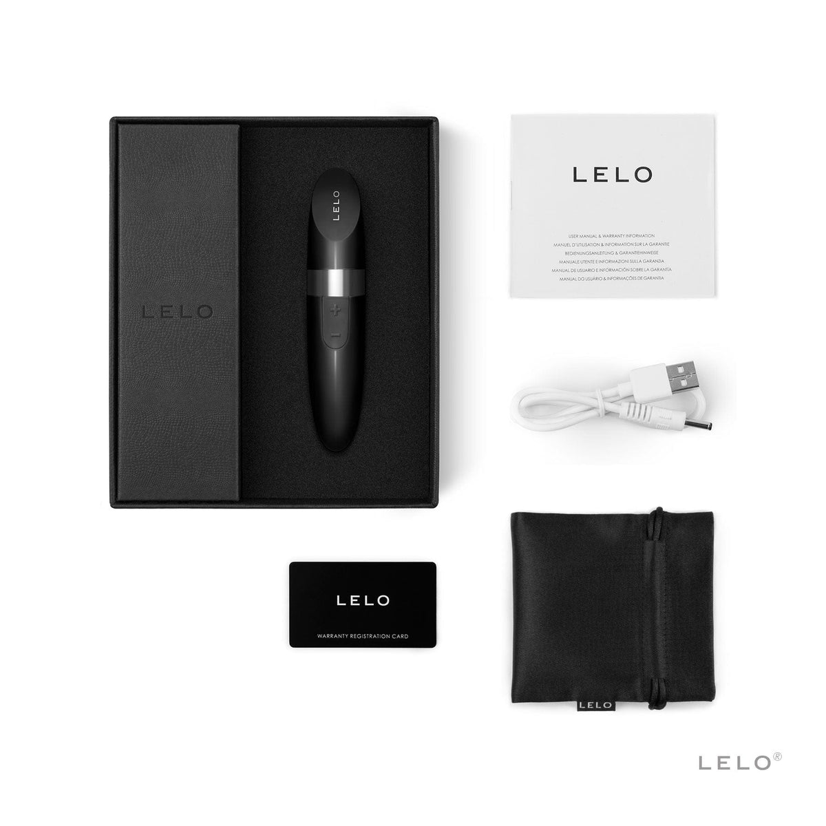 LELO Mia 2 Luxury Lipstick-Style Vibrator - Black Vibrators Lelo   