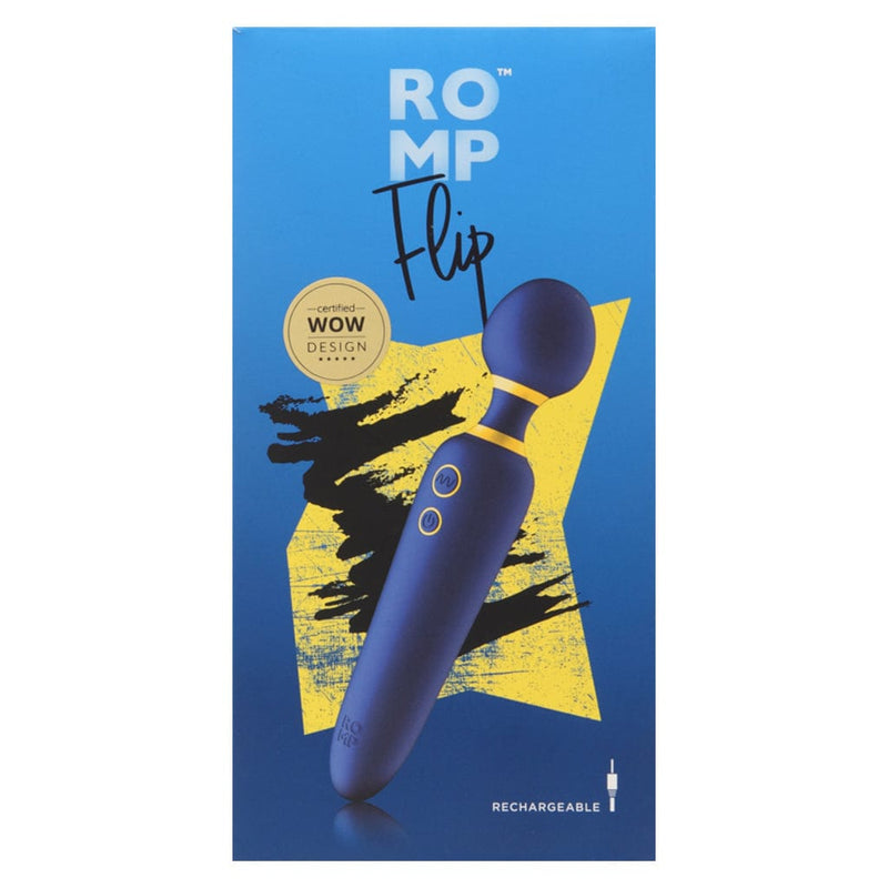 Flip - Wand Vibrator - ROMP - Blue Vibrators ROMP   