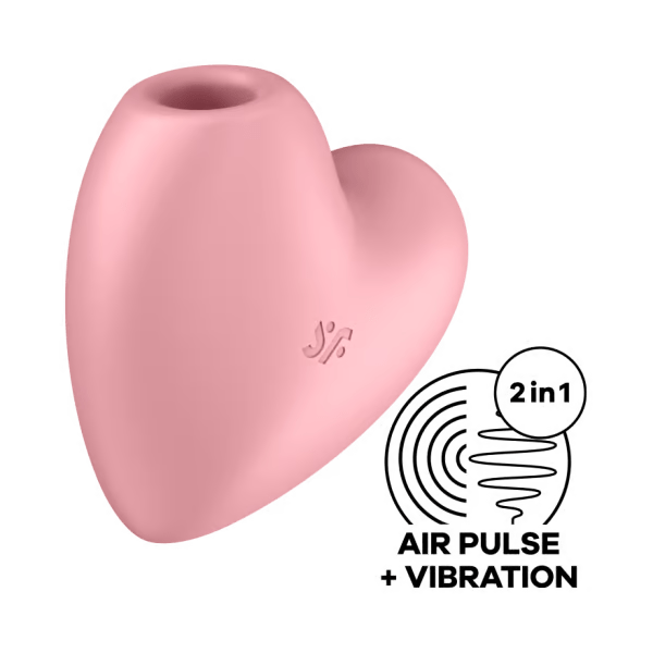 Satisfyer Cutie Heart Beginner Air Pulsation Clitoral Vibrator - Pink Vibrators Satisfyer   