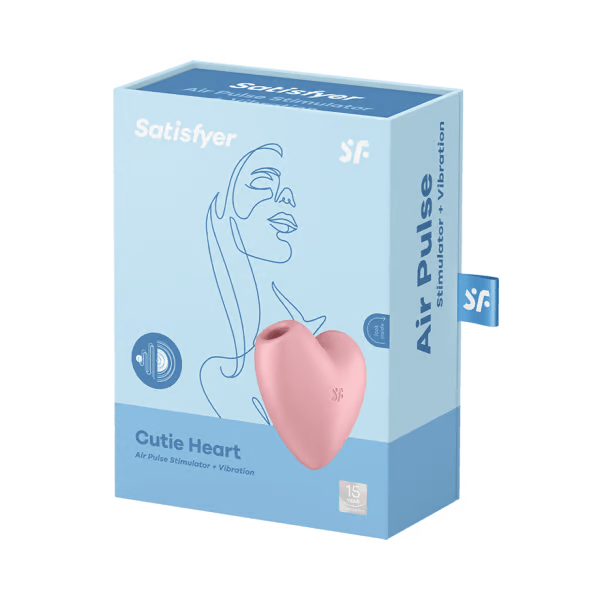 Satisfyer Cutie Heart Beginner Air Pulsation Clitoral Vibrator - Pink Vibrators Satisfyer   