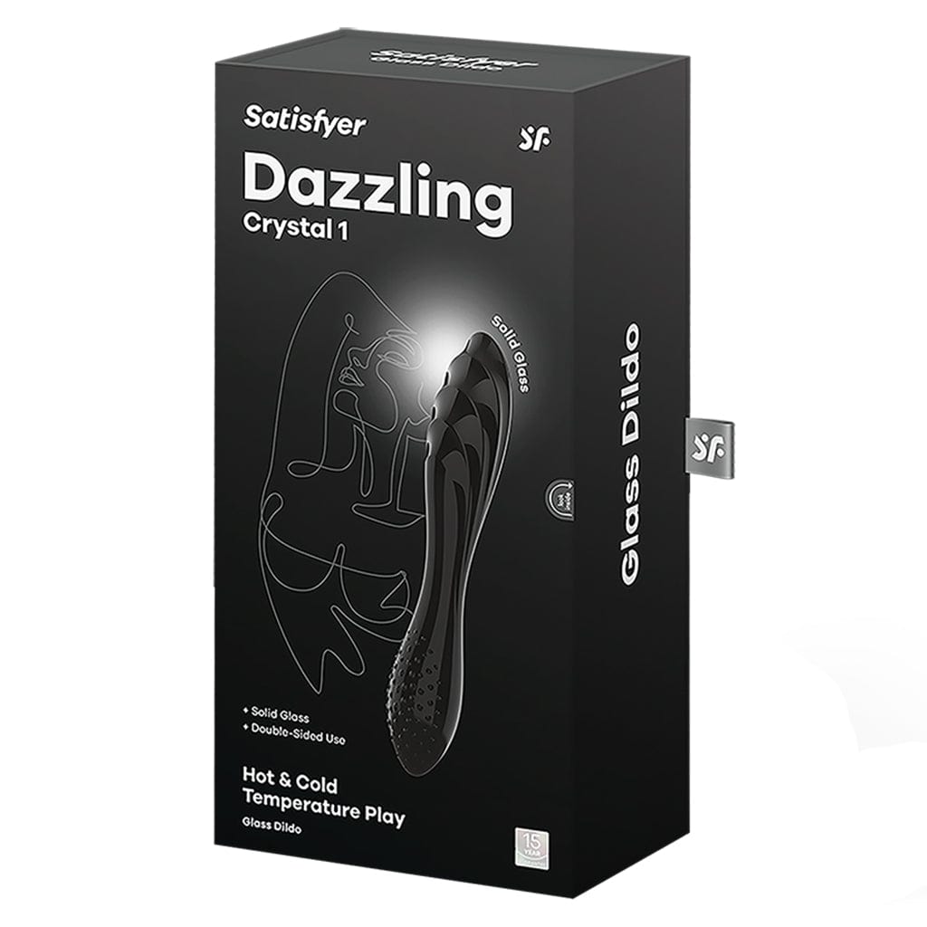 Dazzling Crystal Dildo By Satisfyer -  Black Dongs & Dildos Satisfyer   