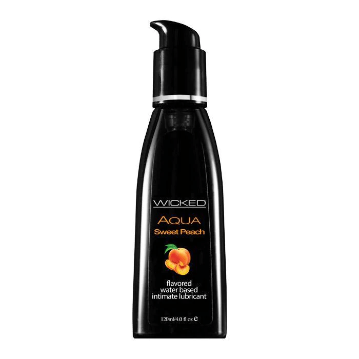 Aqua Sweet Peach - Flavoured Lubricant - 4oz - Wicked Other Wicked   